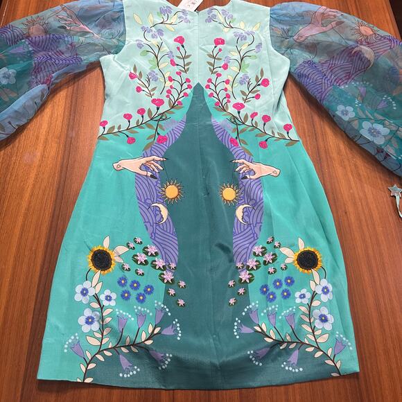 Limerick By Abirr N' Nanki, Statement Sleeve Dress, Fantasy, Tarot, size XL NWT - Picture 10 of 12